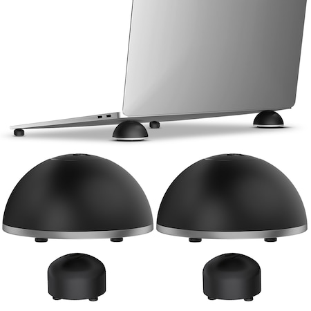 Purely Laptop Cooling Pad Legs, Portable Magnetic Ball Opens Into 4 Non-Slip Laptop Stand Legs PLSBL2